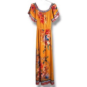 Flying Tomato Womens Maxi Dress Sz Small Peasant Y2k Cottage Core Beachy Poolsid